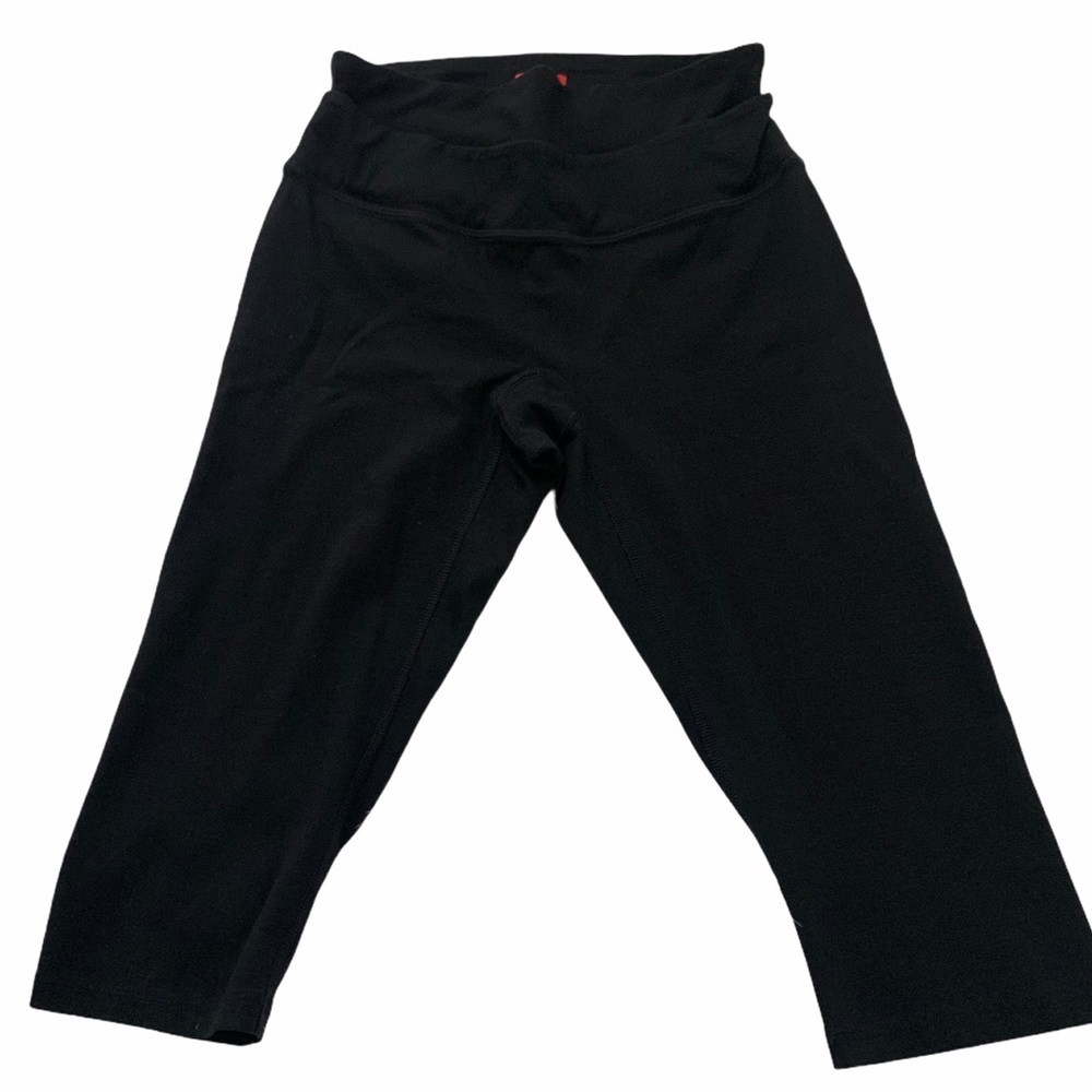 Spanx | athletic cropped black leggings shape wear